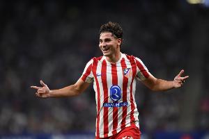 马竞训练首发阵容：冈萨雷斯在列，小蜘蛛+格列兹曼锋线搭档